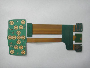 Silver / Tin Plating Rigid Flex PCB 2 Layer - 10 Layer 0.2mm Min Hole with Fr4 and PI Base